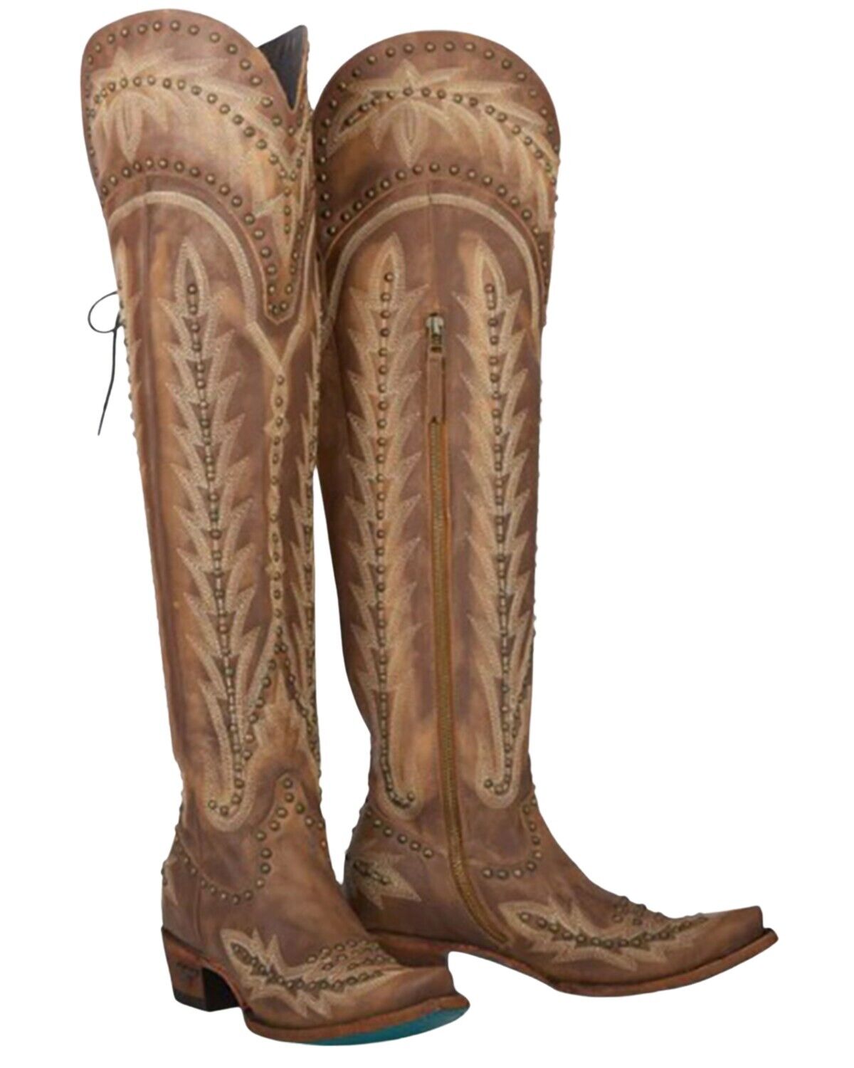 Lexington Over the Knee Boot  Snip Toe Women's Red Cowboy Boots