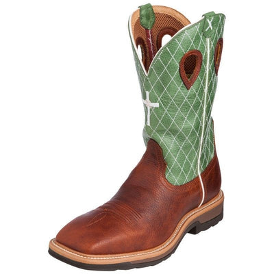 Men's Twisted X Lite Cowboy Work Square Toe Non Steel Boot