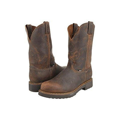 Justin Original Workboots Men s 11 Pull On Work Boots in Rugged Gauch Country View Western Store