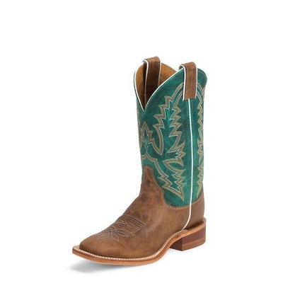 Justin bent rail men's on sale chievo square toe western boots