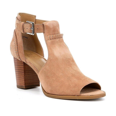 Cameron suede open cheap toe bootie