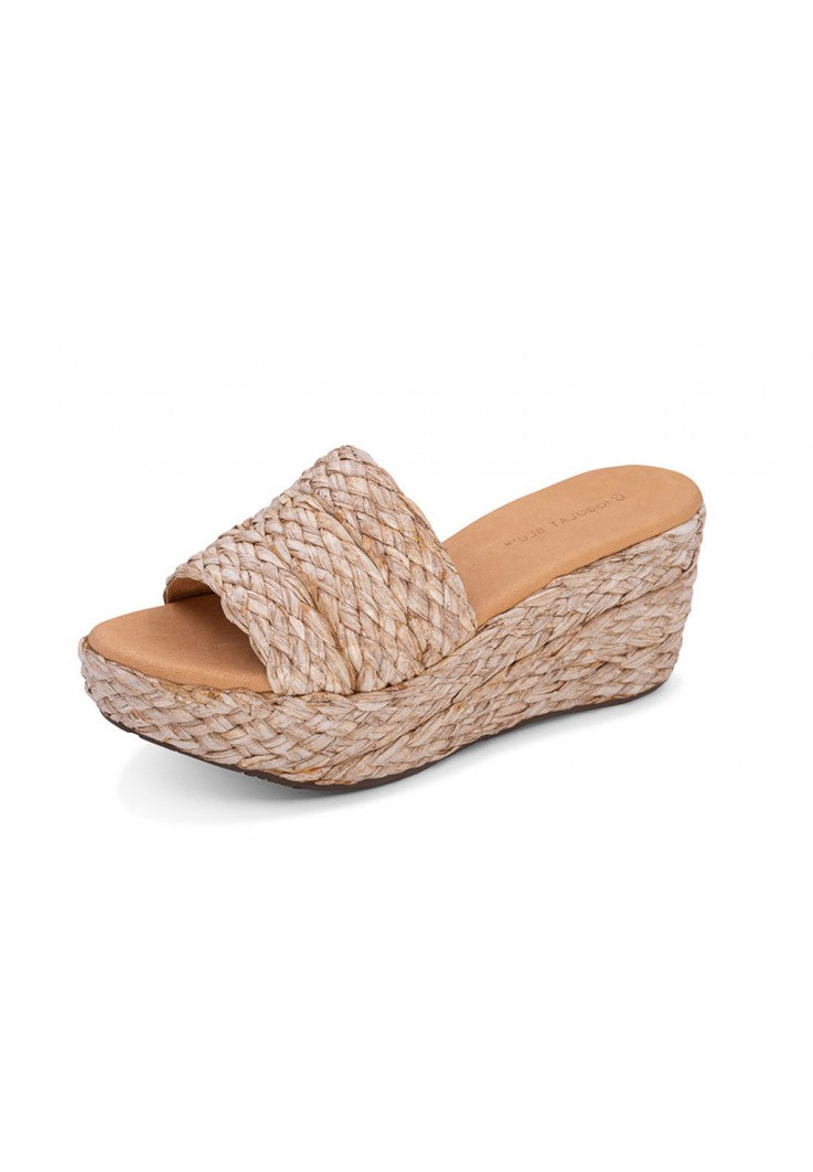 WOMEN'S CHOCOLAT BLU Yunis Natural Raffia Sandals