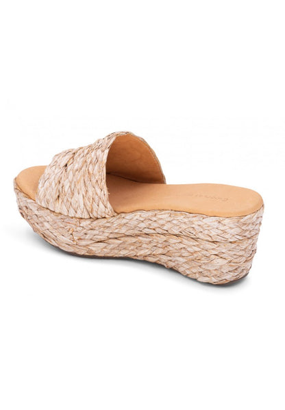 WOMEN'S CHOCOLAT BLU Yunis Natural Raffia Sandals