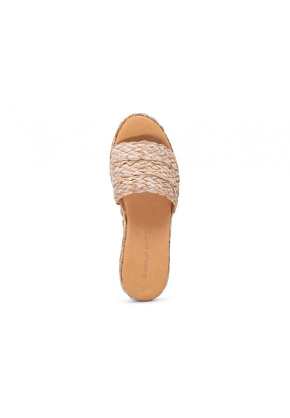 WOMEN'S CHOCOLAT BLU Yunis Natural Raffia Sandals