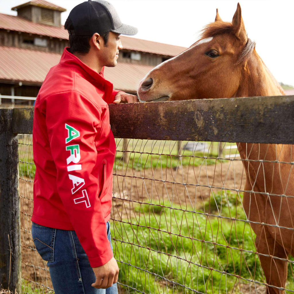 Men's Ariat New Team Softshell MEXICO Jacket 10033525