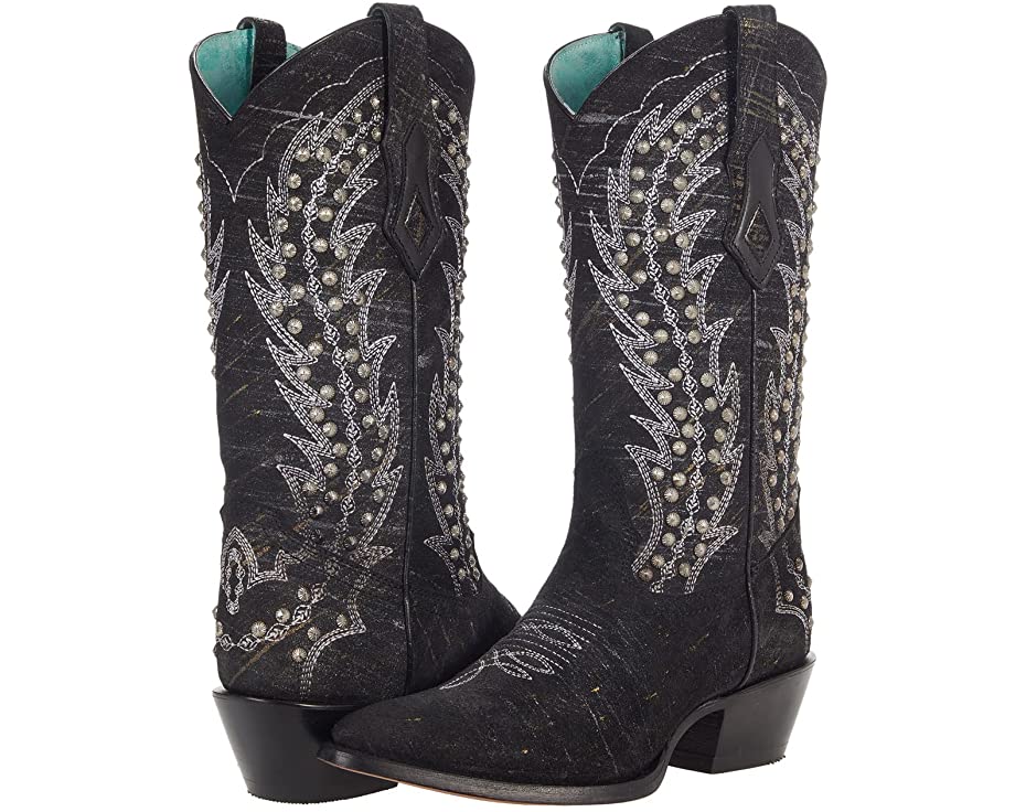 Corral black store studded boots