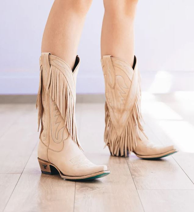 Womens fringe 2025 cowboy boots